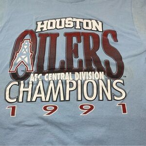 Vintage Houston Oilers AFC Central Division Champs 1991 size Medium